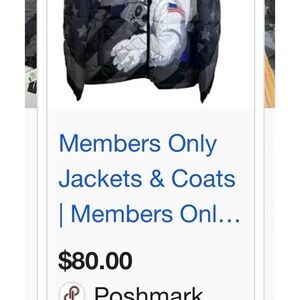 Members Only New XL Black Jacket with Space Theme